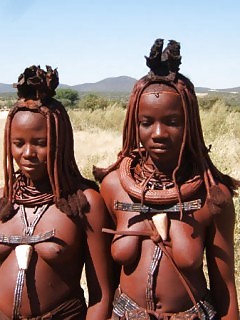 Naked Africa Ebony Shaved Pussy
