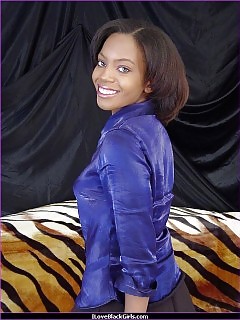 Ebony Girl Showing